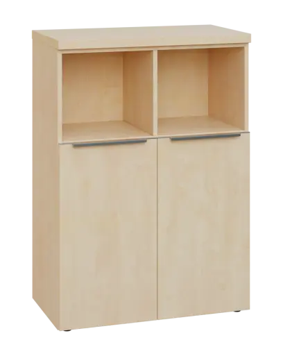 SIN 3 - 8DN2 kancelářská skříň, 2-dveřová/nika, 1120x800x400, bříza světlá